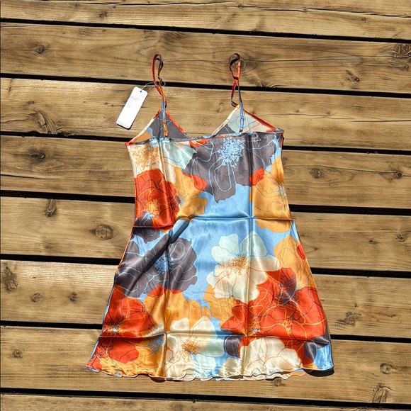 Cloud & Stone Chemise Camisole Nightie Slip Dress XS 100% Silk Floral Romantic - Picture 2 of 3